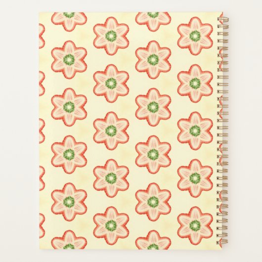 Moderner Retro-kundenspezifischer Monogram-Planer Planer (Rückseite)