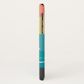 Moderner Retro Ombre Personalisierter Name Case-Mate iPhone Hülle (Hinten/Links)