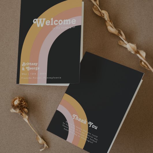 Moderner Retro-Regenbogen der 70er Jahre | Dunkelf Programm