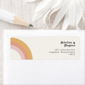 Moderner Retro-Regenbogen der 70er Jahre | Rücksen (Insitu)