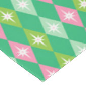 Moderner Retro-Rosa und grüner Diamant aus dem Mit Tischdecke (Schrägansicht)