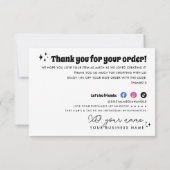 Moderner Retro-Support für kleine Unternehmen Viel Einladung (Rückseite)