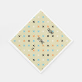 Moderner Retro-Text aus dem Mittelalter Serviette (Ecke)