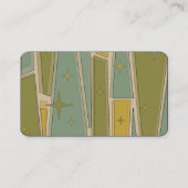 Moderner Retro-Vintager Stil des Mittelalters Visitenkarte (Rückseite)