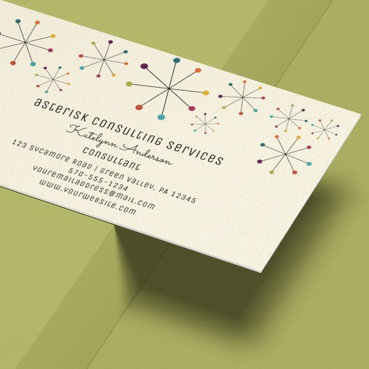 Moderner Retrostil im Mittelalter Vintag Visitenkarte