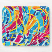 Moderner Retrostil Niedliche abstrakte Klassik Mousepad (Vorne)