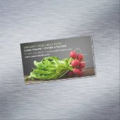 Moderner Rettich-Bio Bauernhof Magnetische Visitenkarte (Beispiel)