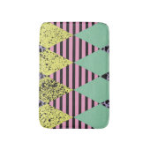 Moderner Rhombus: Abstrakter Nahtloser Stil. Badematte (Vorderseite Vertikal)