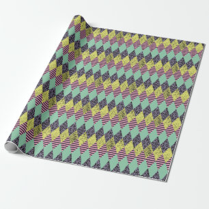 Moderner Rhombus: Abstrakter Nahtloser Stil. Geschenkpapier