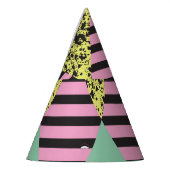 Moderner Rhombus: Abstrakter Nahtloser Stil. Partyhütchen (Links)