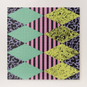 Moderner Rhombus: Abstrakter Nahtloser Stil. Puzzle (Horizontal)