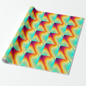 Moderner, rissiger, bunter Stylist Geschenkpapier (Ungerollt)