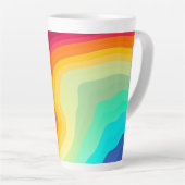 Moderner, rissiger, farbenfroher Stylist Milchtasse (Rechte Ecke)