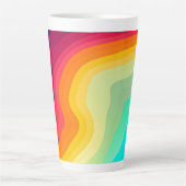 Moderner, rissiger, farbenfroher Stylist Milchtasse (Vorderseite)