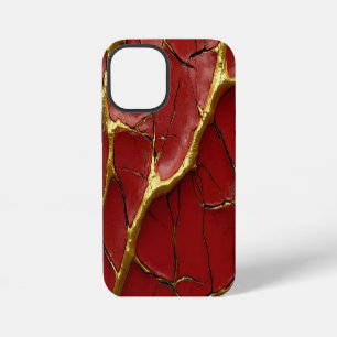 Moderner, rissiger Goldroter Stilist iPhone 12 Mini Hülle
