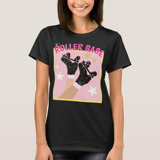 Moderner Roller Skater Derby Skaten Gift T-Shirt (Vorderseite)