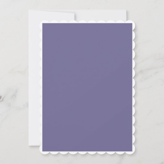 Moderner romantischer Minimal Lavender Bridal Brun Einladung (Rückseite)