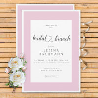 Moderner romantischer Pink & White Bridal Brunch