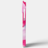 Moderner rosa Abstrakter Pinselstrich Personalisie Case-Mate iPhone Hülle (Rückseite / Links)