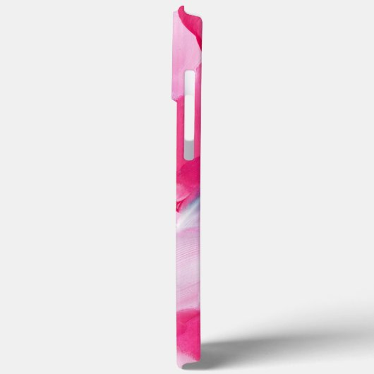 Moderner rosa Abstrakter Pinselstrich Personalisie Case-Mate iPhone Hülle (Rückseite / Links)