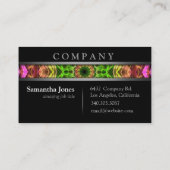 Moderner rosa BlumeMandala Visitenkarte (Rückseite)