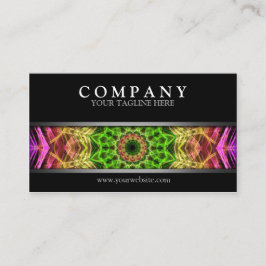 Moderner rosa BlumeMandala Visitenkarte