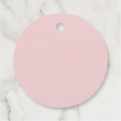 Moderner rosa Bow Coquette Graduation Cap Abschlus Geschenkanhänger (Rückseite)