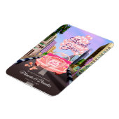 Moderner rosa Cartoon Auto mit Balloons Vielen Dan Magnet (Linke Seite)