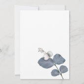 Moderner rosa Film ergänzen Blumenhochzeit Dankeskarte (Rückseite)