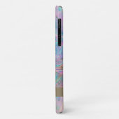 Moderner Rosa Flamingo Opal Irisierend Case-Mate iPhone Hülle (Hinten/Links)