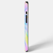 Moderner Rosa Flamingo Tie Dye iPhone Hülle (Linke Seite)