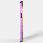 Moderner Rosa Flamingo Tie Dye iPhone Hülle (Rechte Seite)