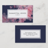 Moderner Rosa Floral Landscape Design Florist Visitenkarte (Vorne/Hinten)