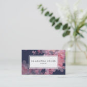 Moderner Rosa Floral Landscape Design Florist Visitenkarte (Stehend Vorderseite)