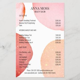 Moderner rosa Glitter Flyer