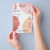 Moderner rosa Glitzer Flyer (Handgriff)