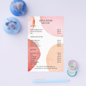 Moderner rosa Glitzer Flyer (Einzeln)