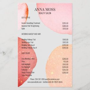 Moderner rosa Glitzer Flyer