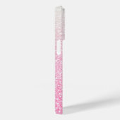 Moderner rosa Glitzer Girly Chic Personalisierter Case-Mate iPhone Hülle (Rückseite / Rechts)