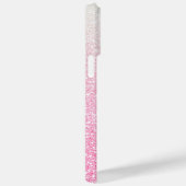 Moderner rosa Glitzer Girly Chic Personalisierter Case-Mate iPhone Hülle (Rückseite / Rechts)