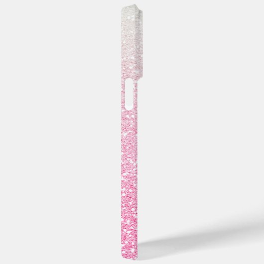 Moderner rosa Glitzer Girly Chic Personalisierter Case-Mate iPhone Hülle (Rückseite / Rechts)