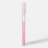 Moderner rosa Glitzer Girly Chic Personalisierter Case-Mate iPhone Hülle (Rückseite / Rechts)