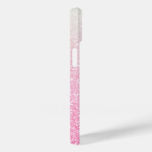 Moderner rosa Glitzer Girly Chic Personalisierter  Case-Mate iPhone Hülle (Rückseite / Rechts)