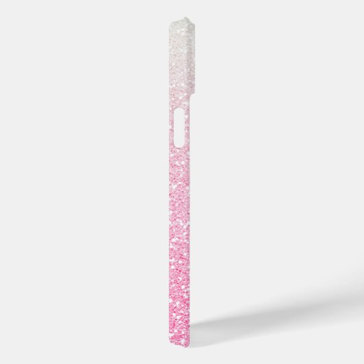 Moderner rosa Glitzer Girly Chic Personalisierter Case-Mate iPhone Hülle (Rückseite / Rechts)