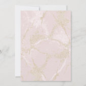 Moderner Rosa Glitzer Marmor Süß 16 Einladung (Rückseite)