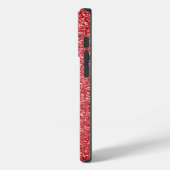 Moderner Rosa Glitzer Mit Monogramm Name Case-Mate iPhone Hülle (Rückseite / Links)