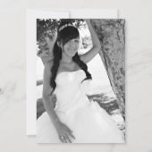 Moderner Rosa Glitzer Sweet 16 Foto Einladung (Rückseite)