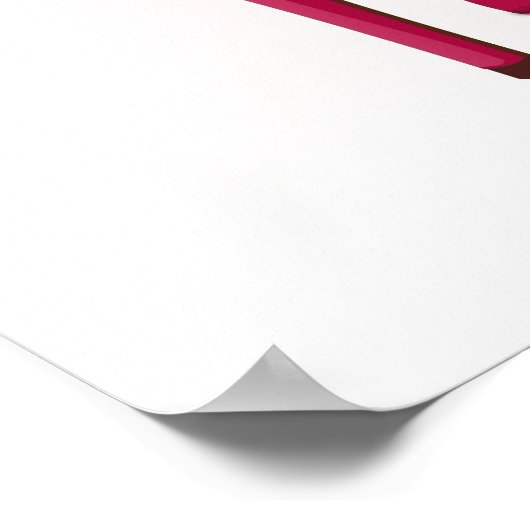 Moderner rosa Glitzer und hohe Absätze Poster (Ecke)