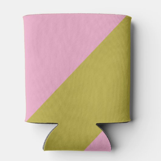 Moderner rosa grüner Farbblock mit benutzerdefinie Dosenkühler (Rückseite)