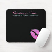 moderner rosa LippenMaskenbildner Cosmetologist Mousepad (Mit Mouse)